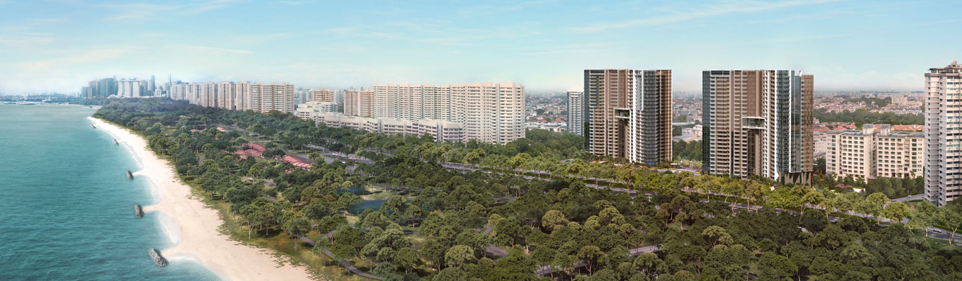 Seaside Residences (D15) 1 Seaside Residences view from East Coast Beach
