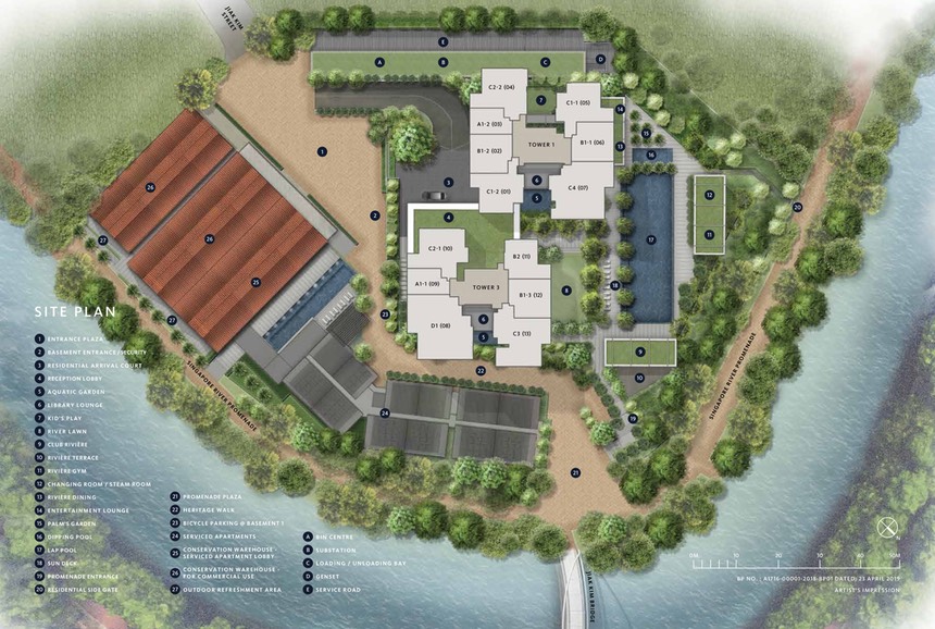 Riviere, D03 4 Site Plan & Facilities