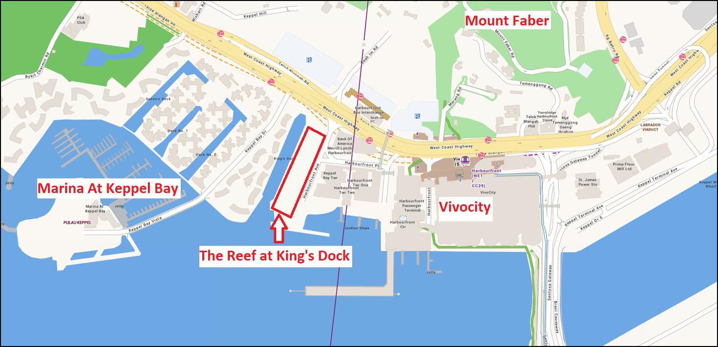 The Reef At King's Dock 2 The Reef At King's Dock (D04) Location Map