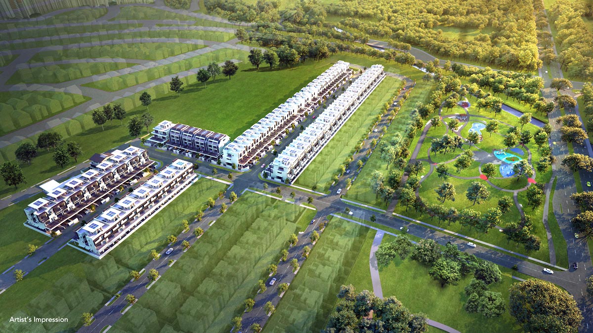 Luxus Hills Contemporary Collection (D28) 2 Aerial view of Luxus Hills Contemporary Collection