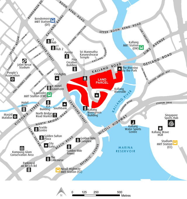 Kampong Bugis Land Sales Location Map