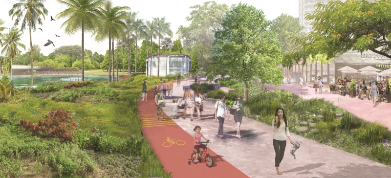 Kampong Bugis Singapore 5 Kampong Bugis Promenade Park Cycling Running Track