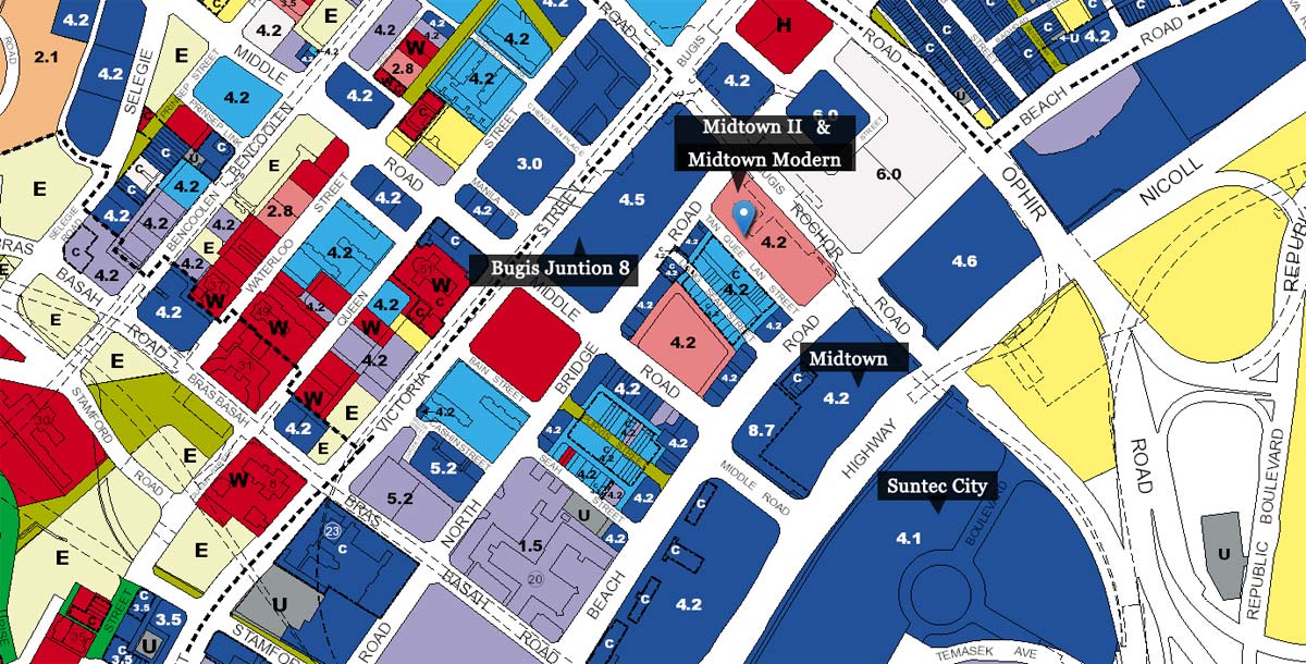 Midtown Modern (D07) Bugis new launch near Bugis Junction 4 Land Use of Midtown Modern (D01) Bugis New Launch