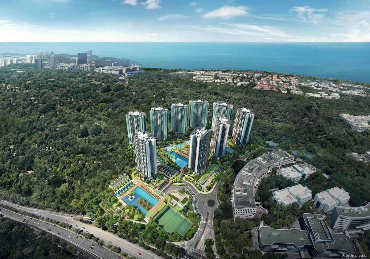 Normanton Park (D05) West Coast, Kent Ridge Park 1 Aerial view of Normanton Park D05 New Launch