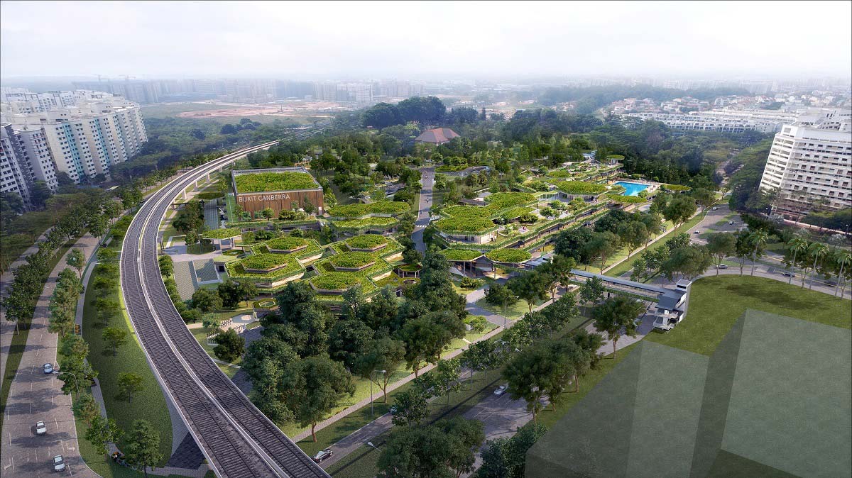 Provence Residence EC (2021 Executive Condominium) 5 Bukit Canberra birds eye view near The Watergardens At Canberra Condo