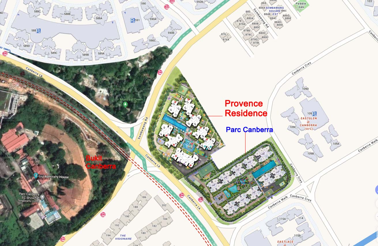 Provence Residence EC (2021 Executive Condominium) 4 Site Surrounding map of Provence Residence EC