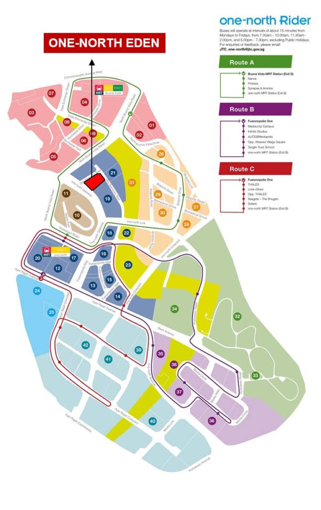 One North Eden, Singapore Condo For Sale in D05 1 One North Eden Map