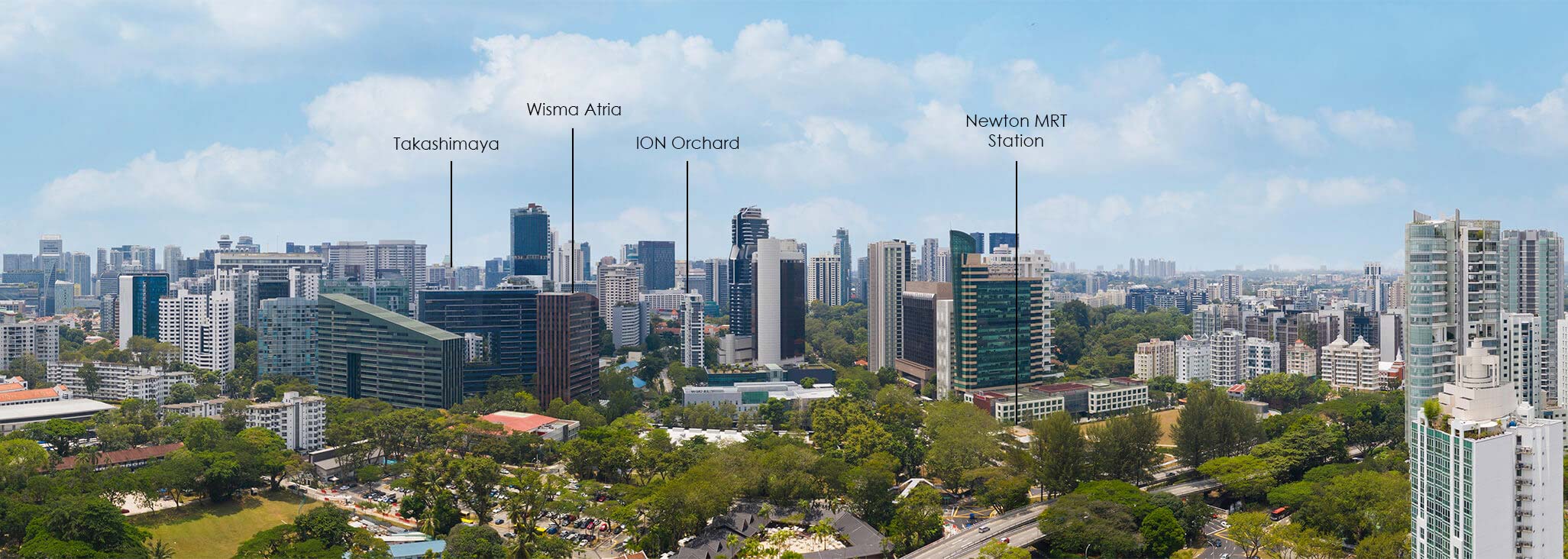 The Atelier, Newton (D09) 2 Panoramic view towards Newton MRT from The Atelier