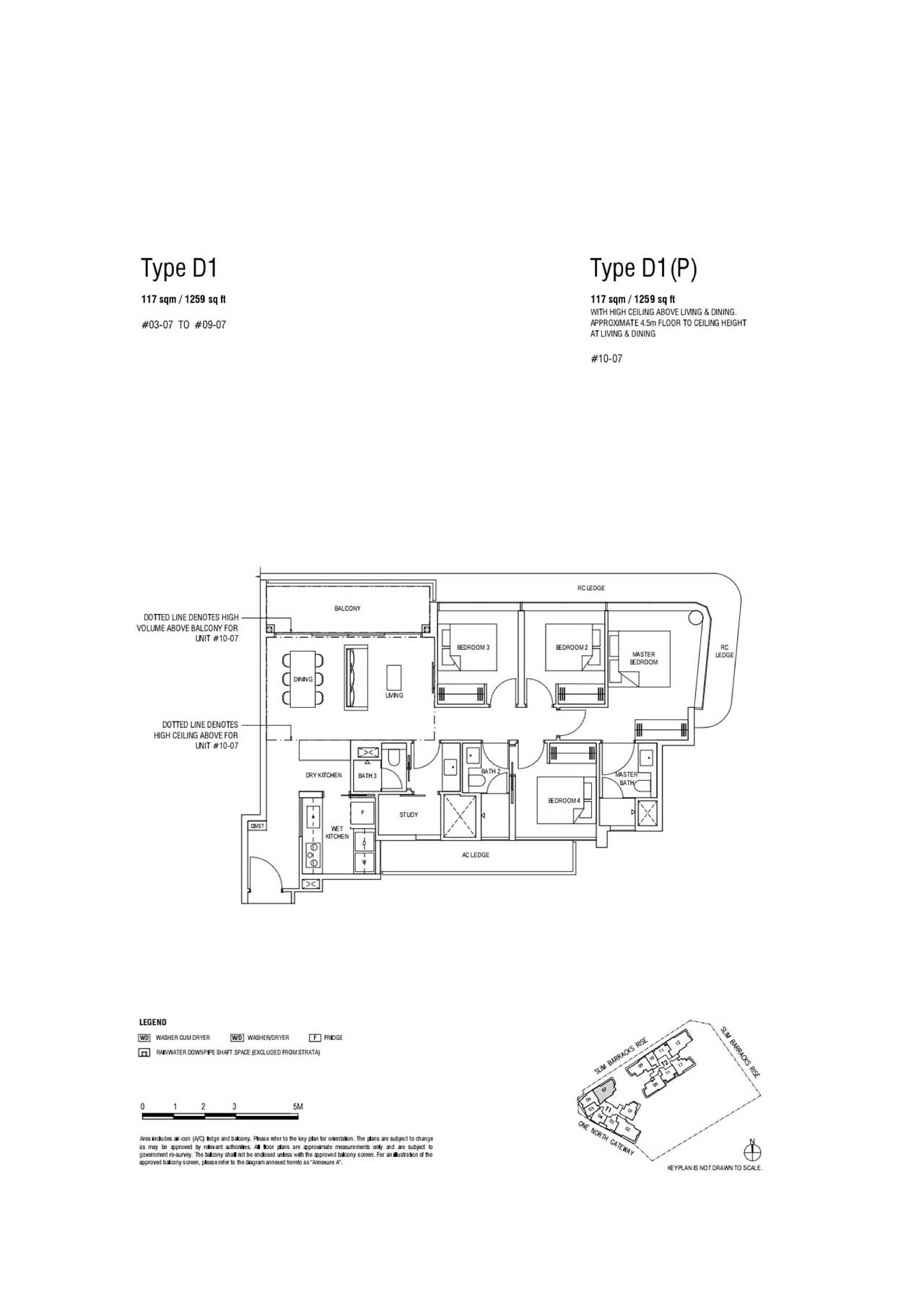 One North Eden Developer Great 49 Yrs, One North Eden Showflat 2 4Br Compact type D1 - One North Eden Floor Plan, Showflat Layout