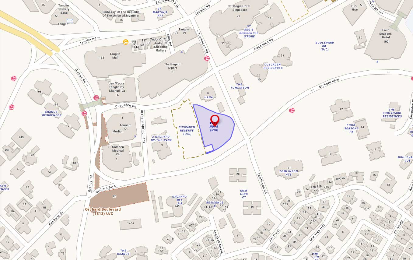 Park Nova Orchard 3 Park Nova Location Map